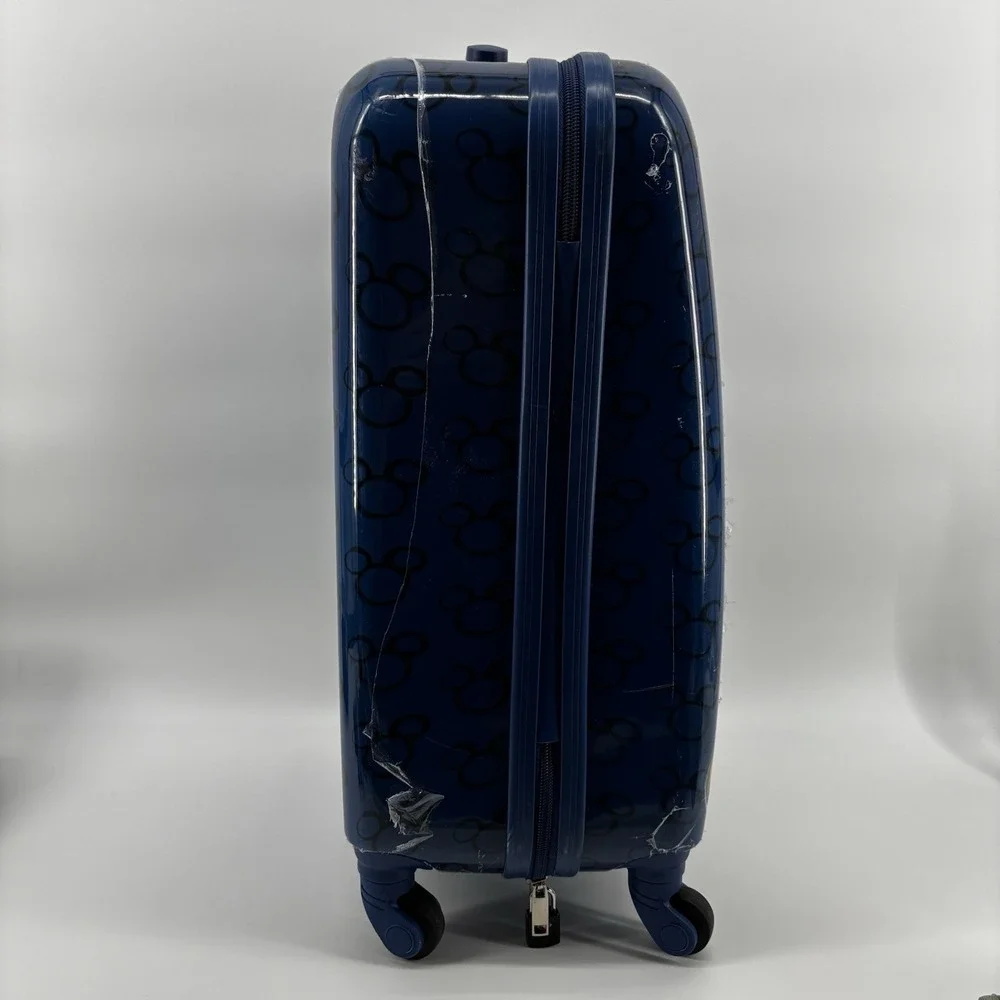 Disney Parks Mickey Mouse Hardbody Rolling Swivel 4 wheel Suitcase Luggage 21